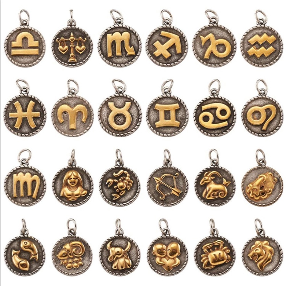 ♎️ LIBRA zodiac sign silver & gold stainless steel wrap around necklace - Picture 10 of 12